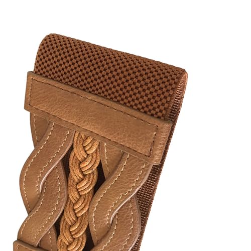 Women's Elastic Waist Belt - Stretchable Braided Corset Belt for Dresses, Adjustable Fashion Sash Ribbon4