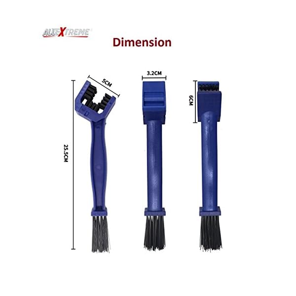 AllExtreme ‎CYL-06-T Multi-Purpose Bike Chain Cleaner Brush with Soft & Long Bristles Ideal for Quick Cleaning of Cycles, Motorcycles (Blue) - Image 4