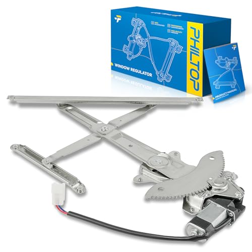 Image of PHILTOP Front Left Driver Side Power Window Regulator and Motor Assembly Compatible with 2004-2006 Scion xB Replaces 748-607,2 Pins