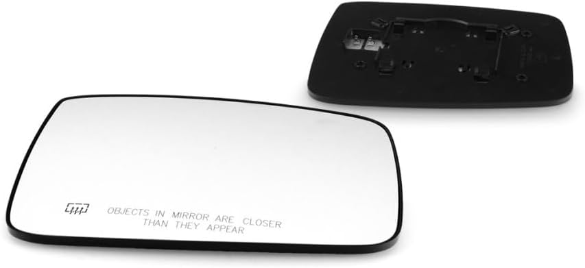 For Ram 1500/2500 2011-2018 Mirror Glass Driver and Passenger Side | Pair | Heated | w/Backing Plate | All Cab Types | Flat Glass Type | Replacement For 68079363AA, 68079362AA | CH1324117, CH1325117