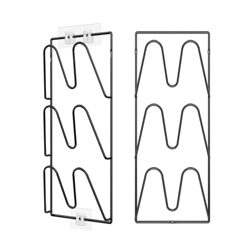 Rangement couvercle de casserole mural en acier robuste pour optimiser vos placards