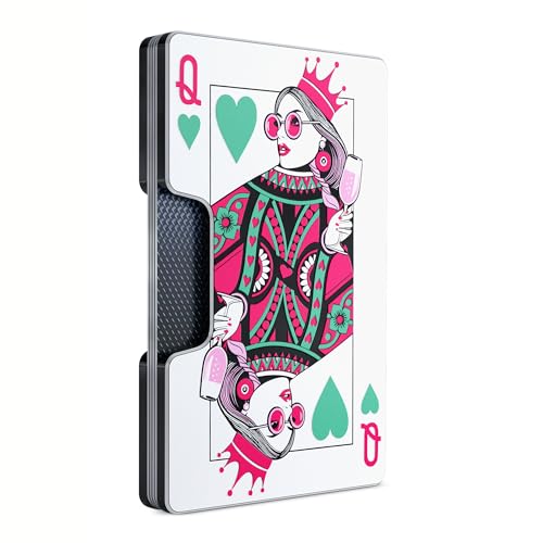 Image of Printed Aluminum Wallet for Men - Slim Money Clip & Card Holder with Printed Finish. Enhanced RFID Blocking, Compact, Unique & Minimalist Wallets