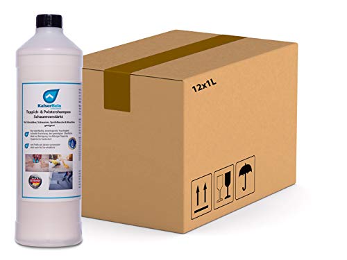 KaiserRein 12 x 1 L Teppichreiniger I Polsterreiniger für Auto, Teppich und Polster I Textilreiniger Konzentrat Teppiche Autositze I Waschsauger