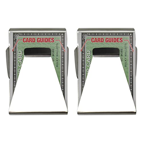 Nghtmre Silver Stainless Steel Slim Double Sided Money Clip Credit Card Holder 2 Pack #TOP4