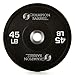 Do It Tennis Champion Barbell 2-Inch Olympic Urethane Bumper Plate (Black) – Single Weight Plate