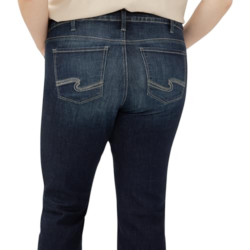 Silver Jeans Co. Women's Plus Size Elyse Mid Rise Comfort Fit Capri Jeans4