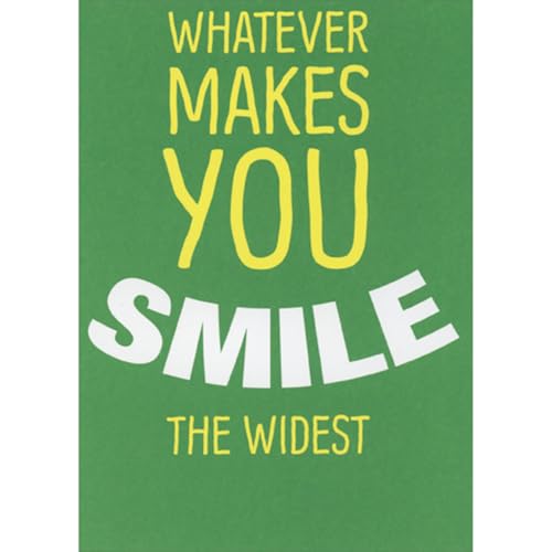 Sellers Publishing RSVP Whatever Makes You Smile the Widest: Words on Green Father's Day Card