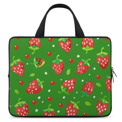 Housse ordinateur portable 12-17 pouces verte ultra fine avec poignée