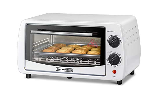 فرن تحميص بلاك آند ديكر 800 واط، سعة 9 لتر، ضبط درجة الحرارة من 90 إلى 230 درجة، شواية مزدوجة مع خاصية الحمل الحراري، باب زجاجي مزدوج للأمان مع ملحقات متعددة، للتحميص/الخبز/الشوي TRO9DG-B5