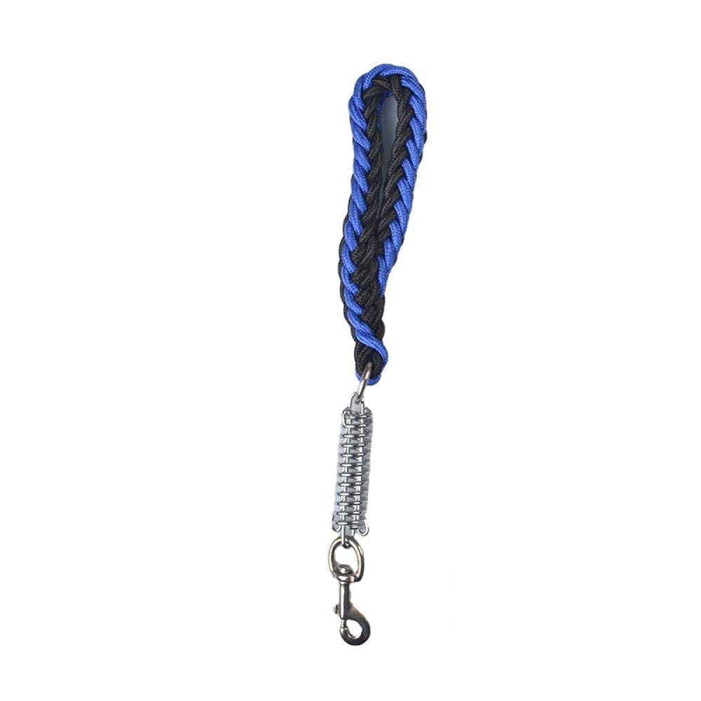 Correas para Perros, Correa Corta for Perros, a Prueba de explosiones, Correa tracción for medianos y Grandes, Hecha a Mano(Blue)
