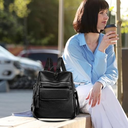 Mochila multiusos para mujer con compartimento grande que soluciona el espacio 7