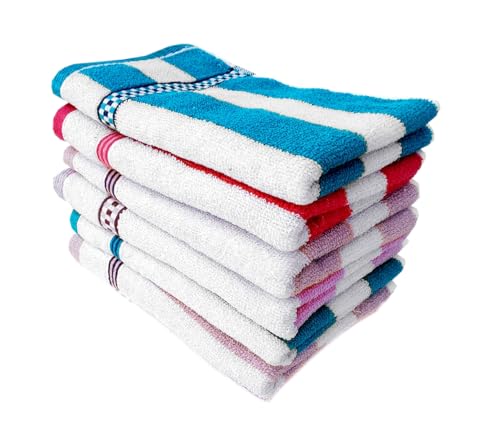 Image of Space Fly Cabana Cotton Hand Towel Soft, 500 GSM, 11 X 17 Inches | Quick Dry, Small Size Travel Friendly Towel for Home & Kitchen Use Hand Towel Set of 1