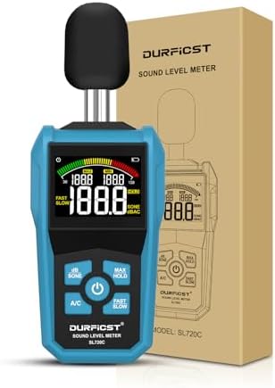 Decibel Meter, DURFICST Sound Level Meter with LCD Color Screen, ...