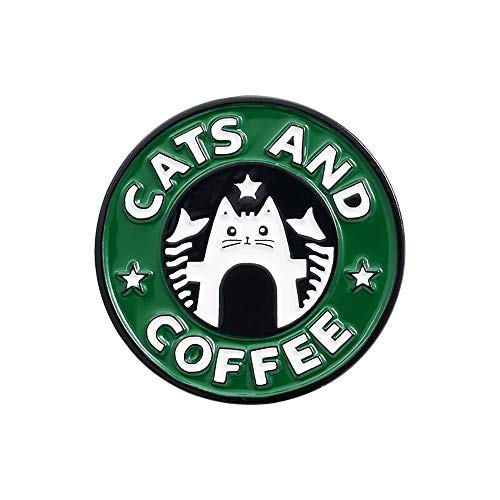 Wydmire HandmadeWydmire Handmade Cats and Coffee Enamel Pin Brooch Badge - Lapel Pin - Deluxe Gift Decoration (Starbucks)Wydmire Handmade Cats and Coffee Enamel Pin Brooch Badge - Lapel Pin - Deluxe Gift Decoration (Starbucks)Wydmire Handmade Cats an