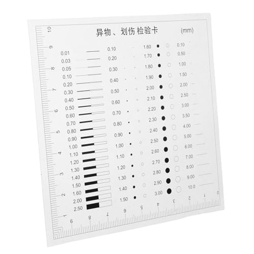 Mikinona High Precision Ruler for Diameter Defect Measurement Line Detection Transparent Flaw Detection Tool for Rapid Estimations Various Industries Durable Versatile