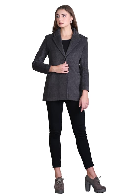 hood culture WOMEN COAT DARK GREY-picture-34