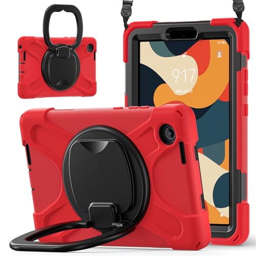 Protection Lenovo Tab One 8.7 2025 rouge idéale pour voyage et enfants