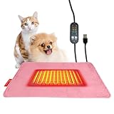 Heizkissen für Welpen | Elektrische thermische Schlafmatte mit 5 Temperaturstufen | Heizkissen für den Winter für Haustiere | für Haus, Bauernhof, Garage,