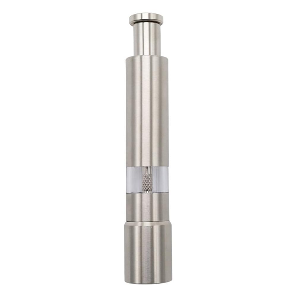 CTRLZS Salt Grinder and Pepper Mill Set for Pepper Sea Salt and Spices with Thumb Button for One Hand Operation Easy Install Easy to Use