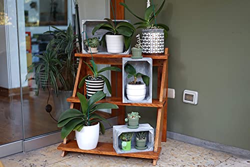 Strova Gray Nesting Wood Crates For Display Or Storage (Set Of 3) Home Decor And Storage Organizers For Books, Vinyl Lp Records, Supplies, And More - Wooden Boxes For Crafts, Multipurpose Home Use #TOP4