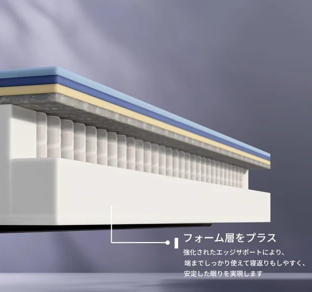 Amazon.co.jp: エマ・ラグジュアリーV2 マットレス 「セミダブル」 高