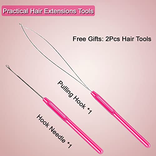 Hair Tinsel Kit With Tools 47Inch 1200 Strands Glitter Tinsel Hair Extensions Sparkling Shiny Hair Tinsel Strands Kit Heat Resistant For Women Girls 6Pcs (Silver) #TOP4