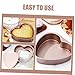 Cabilock Heart Shaped Cake Pan Baking Mold for Weddings Parties Home Use Easy to Demould Smooth Reusable Heart Baking Mold for All Occasions