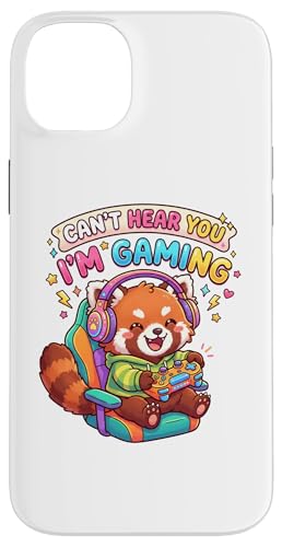 Red Panda Gaming Can't Hear You I'm Gaming Red Panda �X�}�z�P�[�X iPhone 14 Plus �p