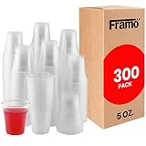 Framo 5 Oz Clear Plastic Cups, for Any Occasion, Disposable Transparent Ice Tea, Juice, Soda, and Co