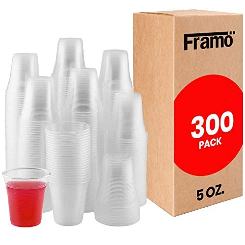 Framo 5 Oz Clear Plastic Cups, For Any Occasion, Disposable Transparent Ice Tea, Juice, Soda, And Coffee Glasses For Party, Picnic, Bbq, Travel, And Events (300) #TOP28