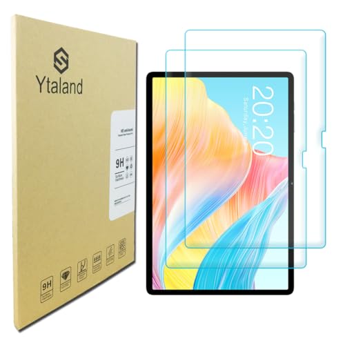 Ytaland - Protector de pantalla de vidrio para TECLAST M50 Pro/TECLAST M50 Tablet de 10 pulgadas, [2...