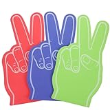 TOPBATHY 3 Stück Pack Große Eva Schaumstofffingerhandschuhe Wiederverwendbare Cheerleading Requisiten für Sportpartys Leise Lärmmacher für Teamfans