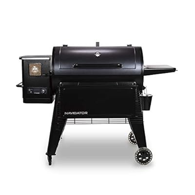 Pit Boss PB1150G PG1150G Wood Pellet Grill w/Cover and Folding Front Shelf Included, 1150 sq. inch, Black