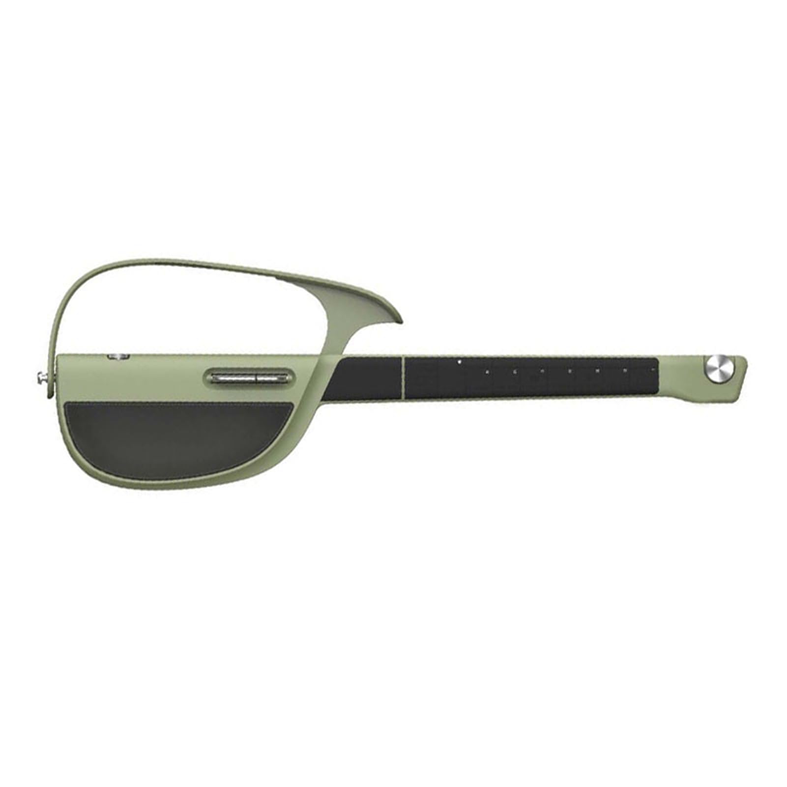 Chitarra Elettrica Intelligente Senza Corde, Chitarra D'Accompagnamento Fusion con Jack per Auricolari, Accompagnamento Automatico di Accordi, Un Uomo Una Band (GREEN)
