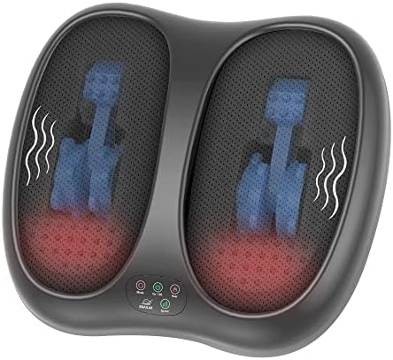 Snailax Foot Massager Machine, Shiatsu Feet Massager with Heat, ,Rolling,Scraping,Vibration, Foot Massagers for Plantar Fasciitis, Neuropathy Pain Relief, Gifts for Women,Men
