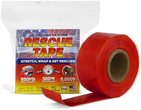 Bond It Rescue Tape Self-Fusing Silicone Repair Tape 1 in x 12 ft Red