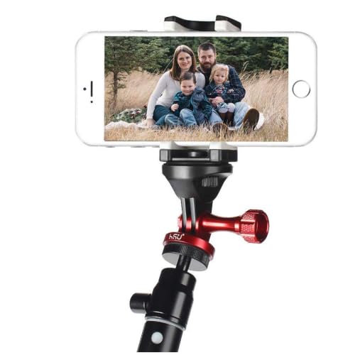 Image of HSU Aluminum Tripod Mount Adapter for GoPro (Red)