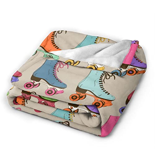 Couverture polaire rétro plaid doux microfibre pour lit - 3