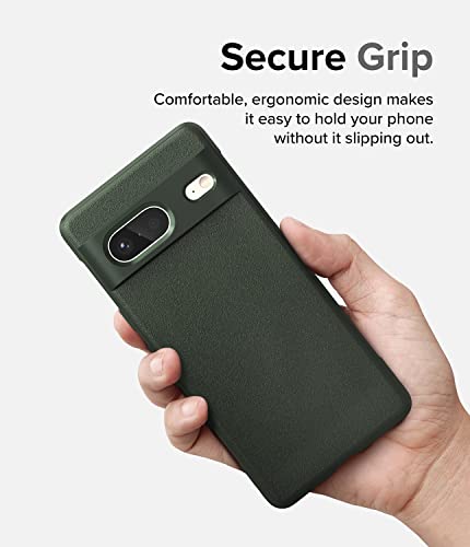Image of Ringke Onyx for Google Pixel 7 Case [Feels Good in The Hand] Oil & Dirt Resistant, Enhanced Camera Lens Protection, Comfortable Grip, Non-Slip, Lightweight Cover - Dark Green