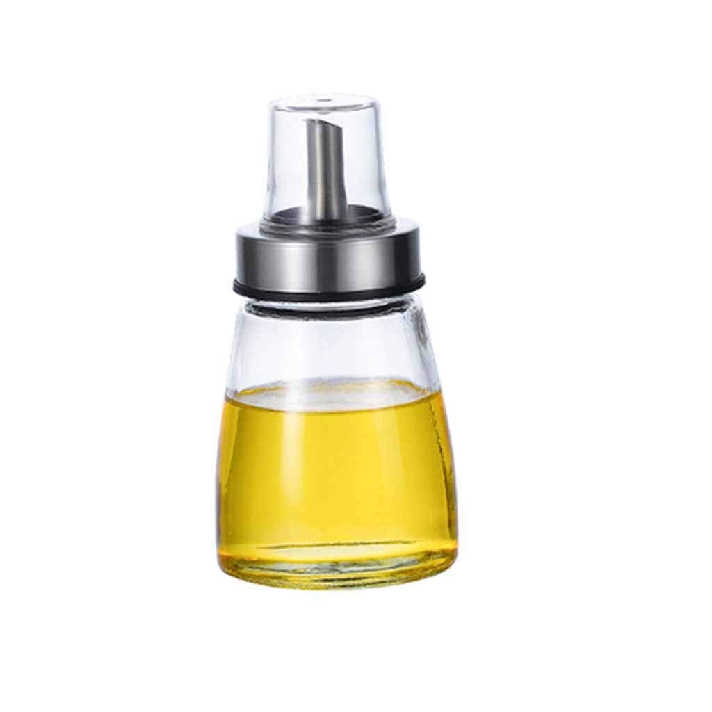 IANSHFKN High Borosilicate Glass Oil Bottle Soy Sauce Jar Vinegar Pot Leak-Proof Seasoning Storage Kitchen Gadgets