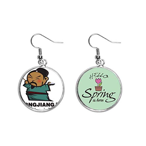 Pendientes de Songjiang de Los Forajidos de Marsh Joyas de Regalo para Primavera