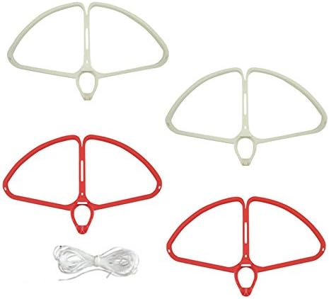 Miniatura 1 de Protector de hélice de liberación rápida para DJI Phantom 44 Pro Quadcopter Blanco y Rojo