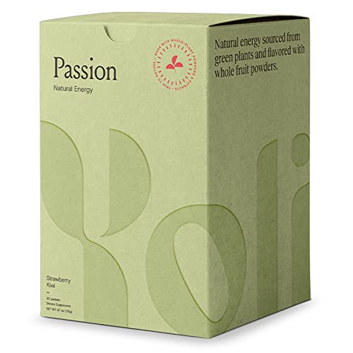 Image of Yoli Passion Energy Powder Mix, Strawberry Kiwi, Sugar-Free, 30 Packets | Sugar-free strawberry kiwi energy drink mix with green tea and guarana for endurance, stamina, and daily performance support.