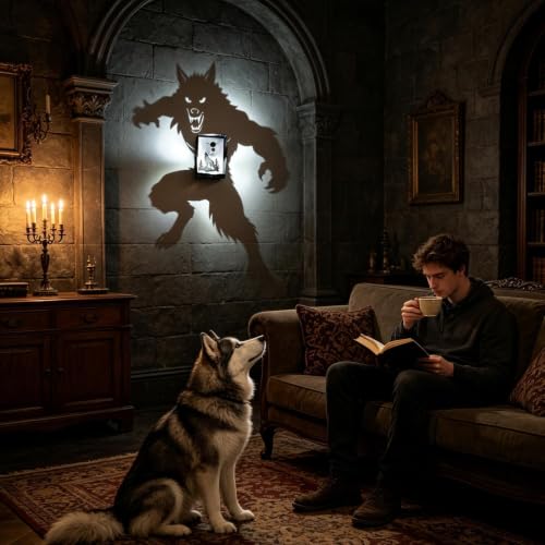 Lámparas proyectoras de sombras para decoración de Halloween y aplique de pared en dormitorio 2