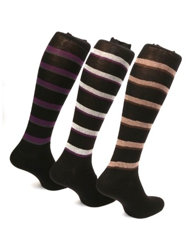 Chaussettes longues homme à rayures en coton : le confort chic du bureau au salon