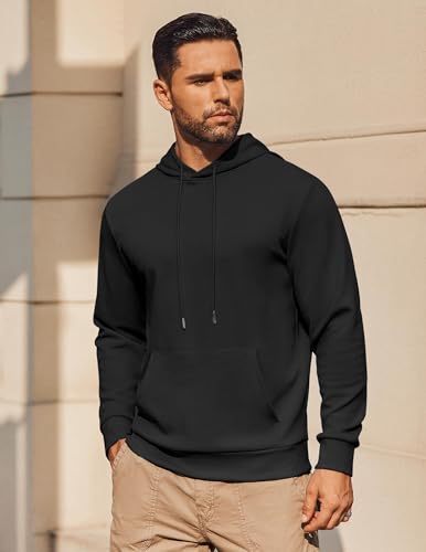 COOFANDY Mens Hoodie Long Sleeve Casual Pullover Hooded Sweatshirt Fashion Drawstring Hoodies with Pocket3