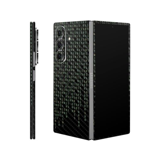 Carbon Fiber Phone Skin Compatible with Samsung Galaxy Z Fold 7 - Red Pill - Premium 3M Vinyl Protective Wrap Decal Cover - Easy to Apply | Crafted in The USA by MightySkins by Vision Signs & Graphics - Used condition - US$10.47