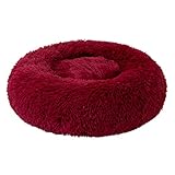 Kolylong® Hundebett,Katzenbett,rutschfeste Runde Form Weiches Donut-Haustierbett, Plüsch-Donut-Design,Flauschig, Weich,Hundekissen,Hundesofa Betten hundekorb Zwingermatten Durchmesser 40cm/50/60/94cm