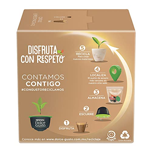 Nescafé Dolce Gusto Café Cortado Espresso Macchiato - 16 Cápsulas de Café - Imagen 5