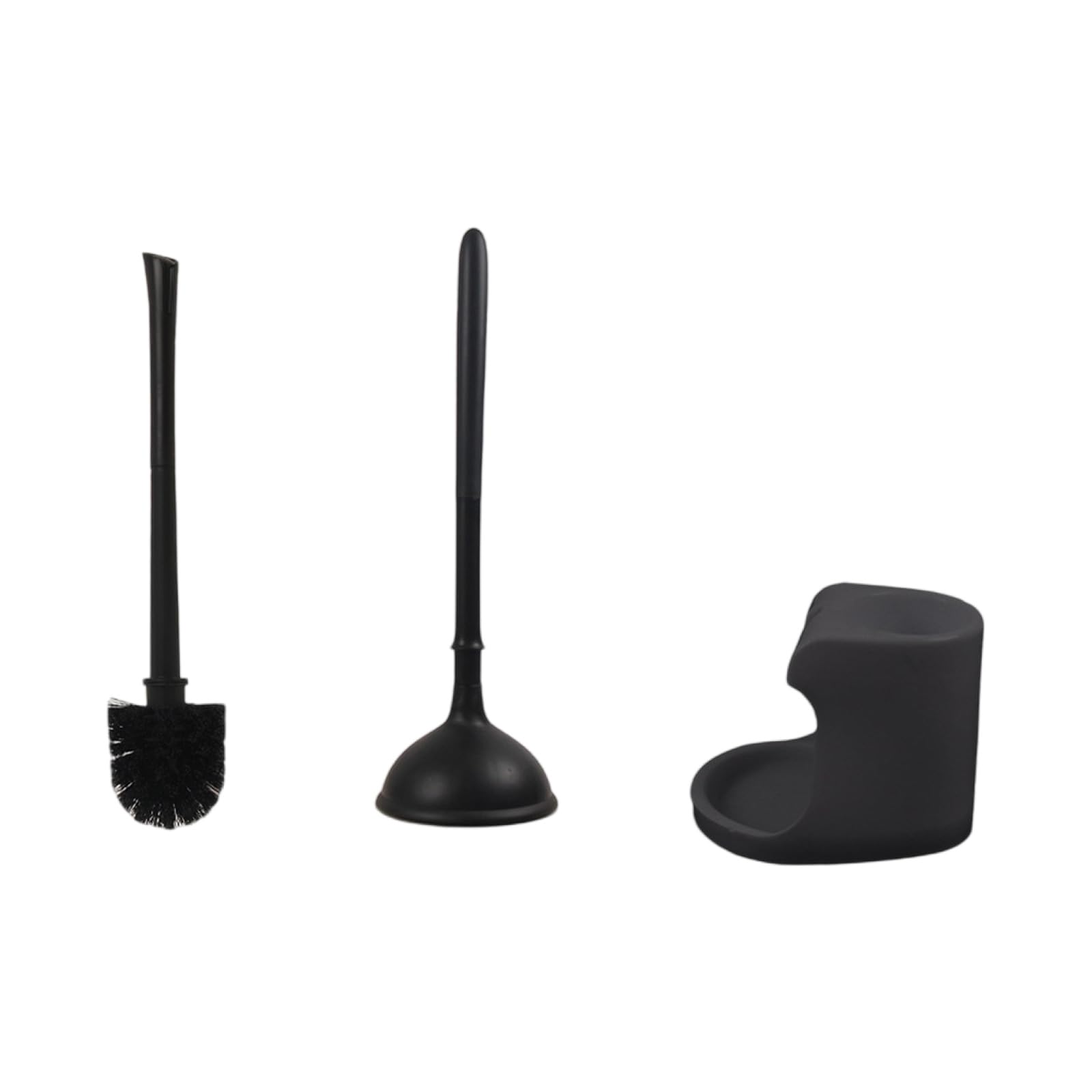 Sturdy Toilet Cleaning Set with Comfortable Grip Handle and Storage Base Nonslip Toilet Cleaner